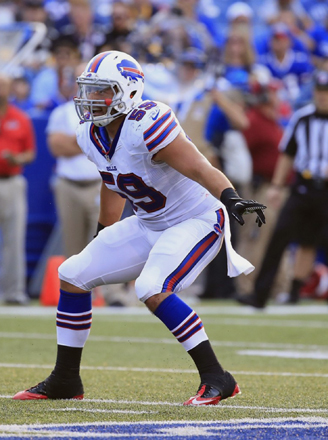 Buffalo Bills’ A. J. Tarpley in action against the Pittsburgh Steelers at Ralph Wilson Stadium on August 29, 2015 (AP photo)
