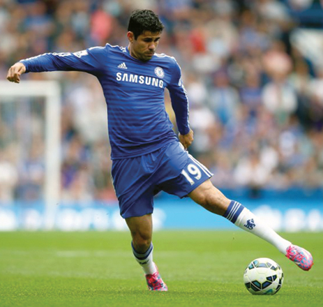 File photo of Chelsea striker Diego Costa (AFP photo by Clive Rose)