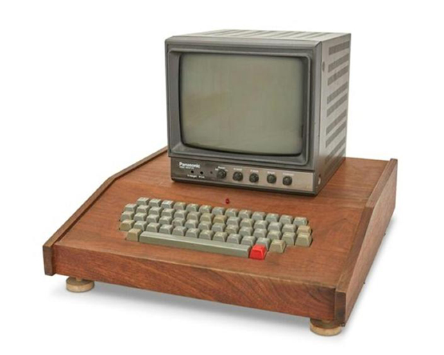 The Chaffey College Apple-1 computer, which was hand-built by company founders Steve Jobs and Steve Wozniak 45 years ago, sold for $400,000 at auction in the United States on Tuesday (AFP photo)