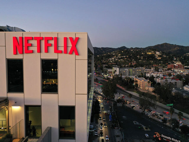 The Netflix building is seen in Hollywood, California, January 20 (AFP photo)