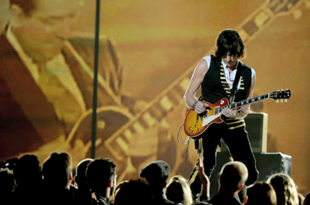 Jeff Beck's guitars are to be auctioned at Christie's in London in January (AFP photo)