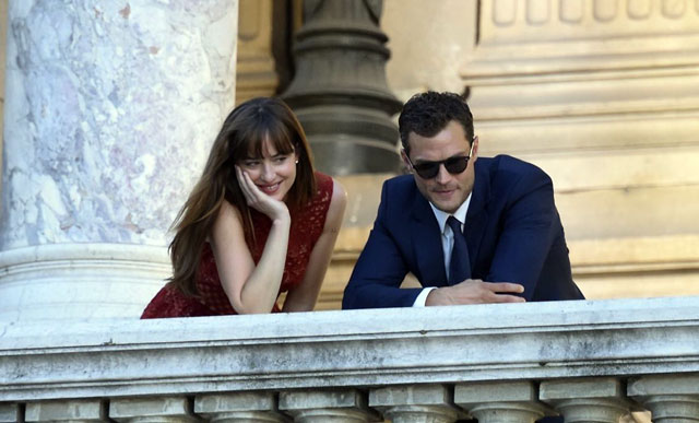 Dakota Johnson and Jamie Dornan (right) in ‘Fifty Shades Freed’ (Photo courtesy of imdb.com)