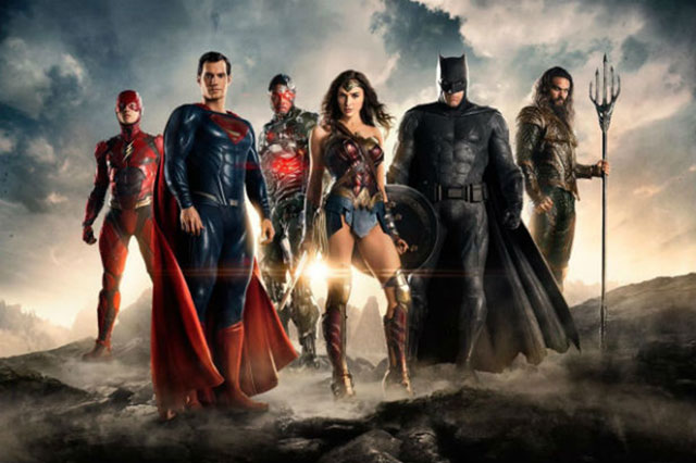 From left to right: Ben Affleck, Henry Cavill, Jason Momoa, Gal Gadot, Ezra Miller, and Ray Fisher in ‘Justice League’ (Photo courtesy of imdb.com)