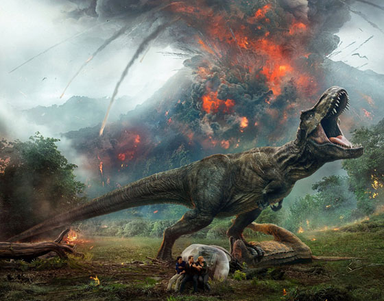 Bryce Dallas Howard (right), Chris Pratt, and Justice Smith (left) in ‘Jurassic World: Fallen Kingdom’ (Photo courtesy of imdb.com)