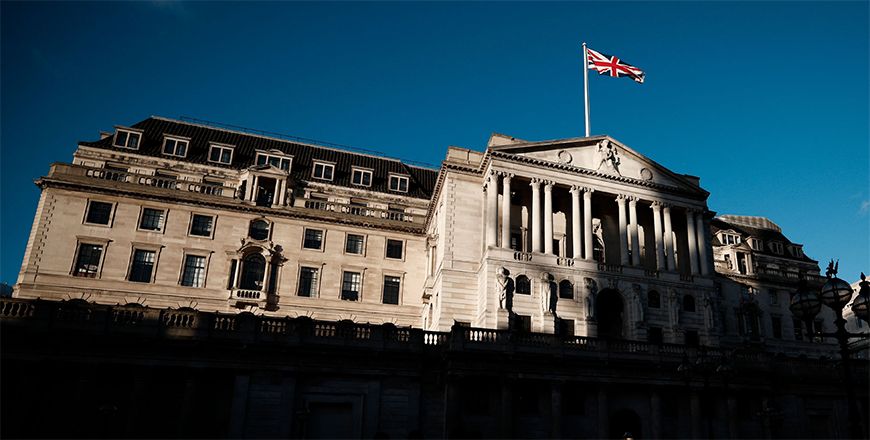 The Bank of England, Britain's central Bank, is pictured in London on Thursday (AFP photo)