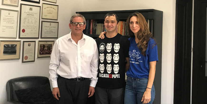 Hashem Hamzeh received medical treatment from the Children of War Foundation after he was victim of an explosion in Baghdad, Iraq (Photo courtesy of Children of War)