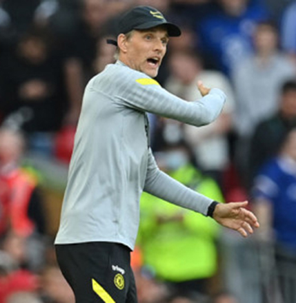 Chelsea’s head coach Thomas Tuchel gestures on the touchline during the English Premier League match between Liverpool and Chelsea in Liverpool on August 28, 2021   (AFP photo by Paul Ellis)