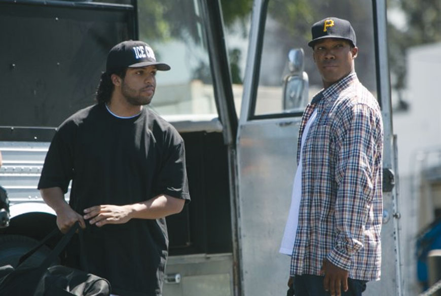  Corey Hawkins (right) and O’Shea Jackson Jr in ‘Straight Outta Compton’ (Photo courtesy of imdb.com)