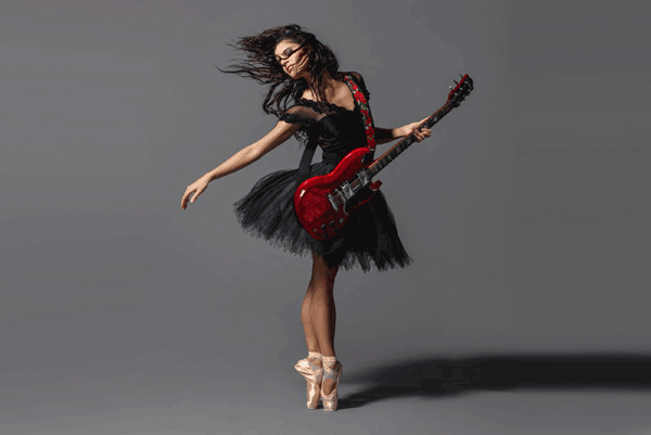 Ballerina Sofia Linares rocks out to Black Sabbath (Photo courtesy of Birmingham Royal Ballet)