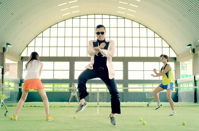 A screen shot of South Korea’s Psy doing his song ‘Gangnam Style’, the 2012 smash hit that fuelled a global ‘horse dance’ craze (Photo courtesy of youtube.com)