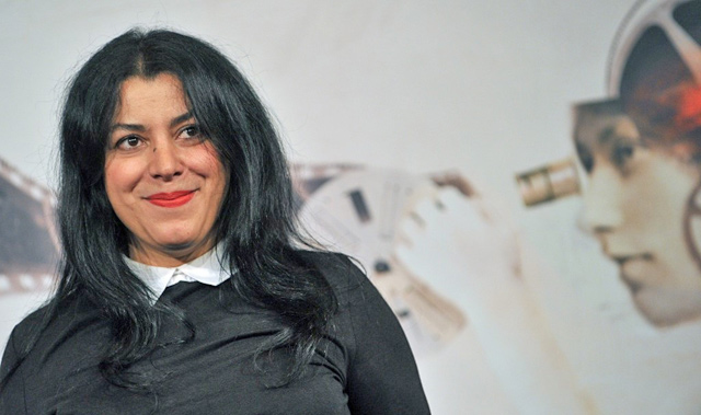 Iranian writer and film director Marjane Satrapi poses during the photocall of her film ‘La bande des Jotas’ (Gang of the Jotas) in Rome on November 16, 2012 during the seventh edition of the Rome film festival (AFP photo by Tiziana Fabi)