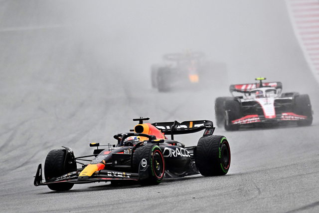 Red Bull Racing’s Dutch driver Max Verstappen competes during the sprint at the Red Bull race track in Spielberg, Austria, on Saturday ahead of the Formula One Austrian Grand Prix (AFP photo by Joe Klamar)