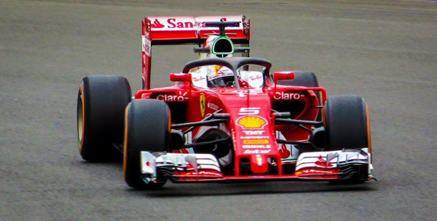 File photo of Sebastian Vettel testing the halo device during practice (AFP photo)