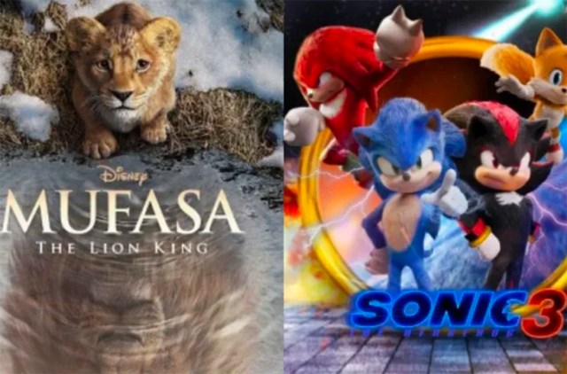 Box Office Battle: ‘Mufasa’ and ‘Sonic 3’ Emerge on Top (AFP photo)