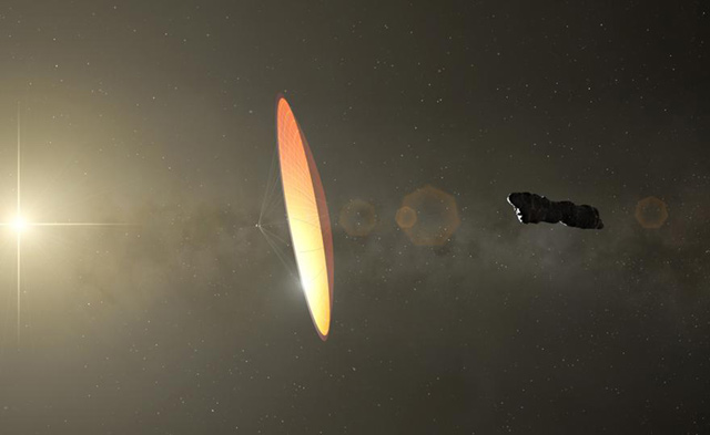 Illustration of Oumuamua (AFP photo)