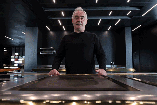Spanish chef Ferran Adria poses in the former kitchen of the El Bulli restaurant transformed into ‘elBulli1846’ Museum in Roses, near Barcelona on May 24 (AFP photo by Lluis Gene)