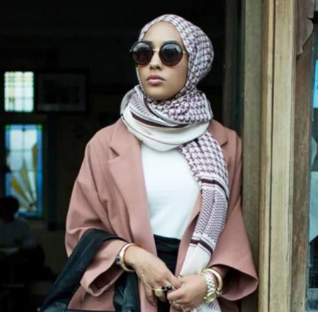 London-born model Mariah Idrissi in clothing brand H&M’s ‘Close The Loop’ campaign  (Photo courtesy of H&M)