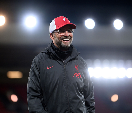 Liverpool’s German manager Jurgen Klopp speaks during a television interview after the English Premier League football match against Arsenal in Liverpool on Monday (AFP photo by Laurence Griffiths)