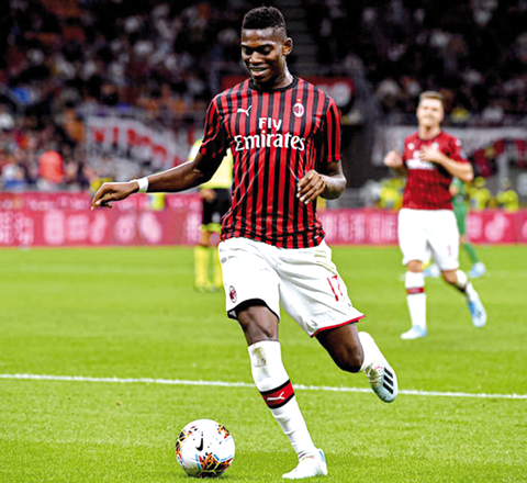 AC Milan’s Rafael Leao  (AFP photo)