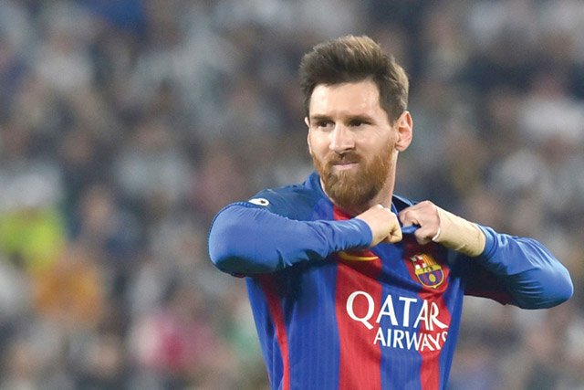 Barcelona’s  star striker Lionel Messi in undated photo  (Photo courtesy of worldsoccertalk.com)