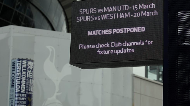 English Premier League matches have been postponed until at least April 30 (AFP photo by Tolga Akmen)