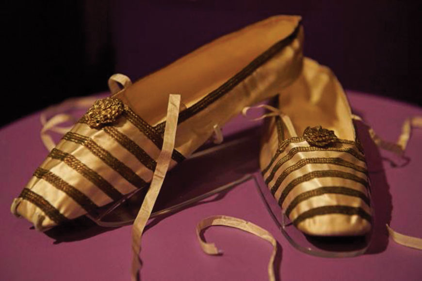Shoes on display to the media before the official opening of the ‘Shoes: Pleasure and Pain’ exhibition at the Victoria and Albert Museum in London (AFP photo)