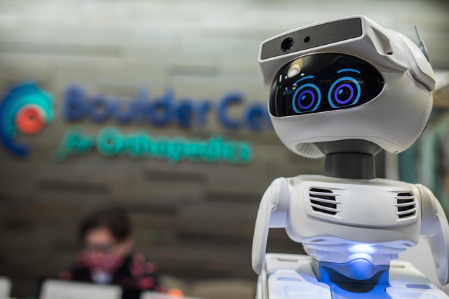  Misty, a programmable personal robot, in December 2020 in Boulder, Colorado (AFP photo by Allison Moulton)