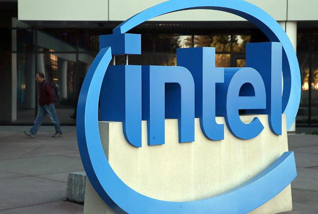 The Intel logo is displayed outside of the Intel headquarters in Santa Clara, California (AFP file photo)