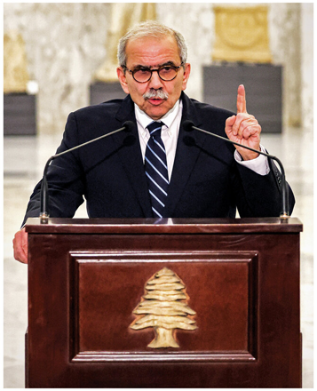 Lebanese Prime Minister Nawaf Salam (AFP photo)