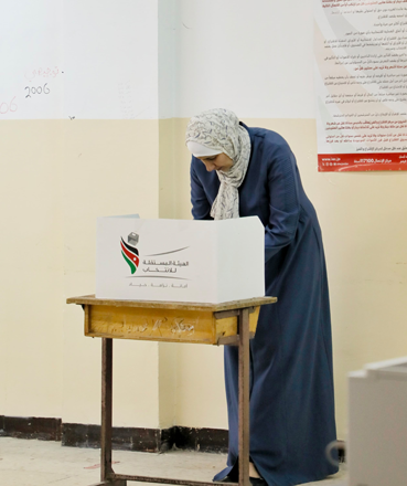 The European Union Election Observation Mission to Jordan (EU EOM) on Thursday releases its preliminary statement on the recent parliamentary elections, providing an assessment on the country’s electoral process. The statement says elections were conducted with a high level of organisation, whereas the Independent Election Commission ensured elections proceeded smoothly and on schedule (Photo by Ahmad Khlifat)