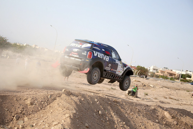 Poland’s Jakub Przygonski and German co-driver Timo Gottschalk in action on Thursday at the opening super special stage of the Jordan Baja (Photo courtesy of the Jordan Baja Media Service)