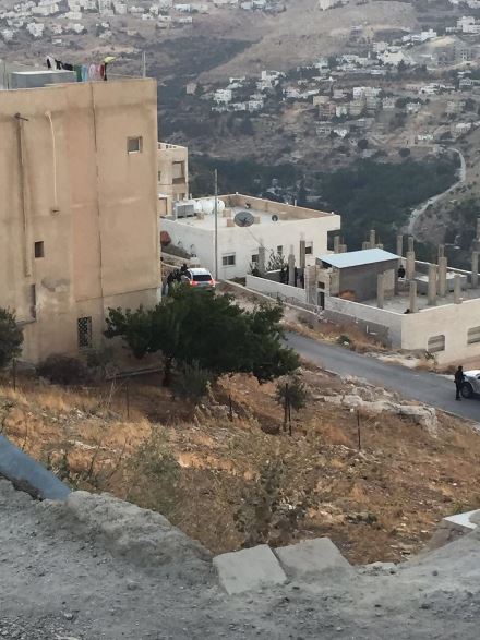  Security forces surrounding a building where terrorists were hiding in Salt, northwest of Amman. Photo courtesy of JT readers 