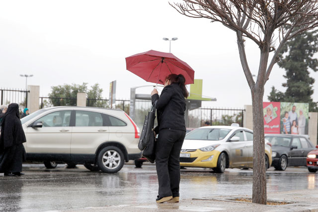 A relatively cold air mass started affecting the country early on Tuesday, according to the Jordan Meteorological Department (Photo by Osama Aqarbeh)