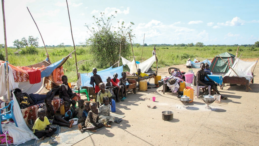 Climate disasters and violence have forced tens of thousands of people to flee their homes and abandon their livelihoods in South Sudan  (AFP photo)
