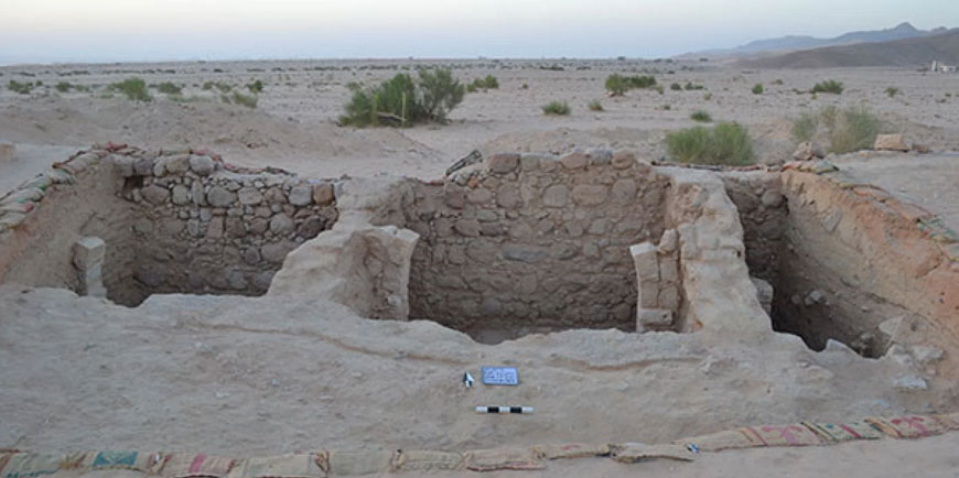 Remains of structures in Gharandal  (Photo courtesy of University of Tennesseeu2028)