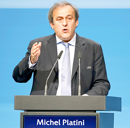 Michel Platini (Reuters photo by Leonhard Foeger)