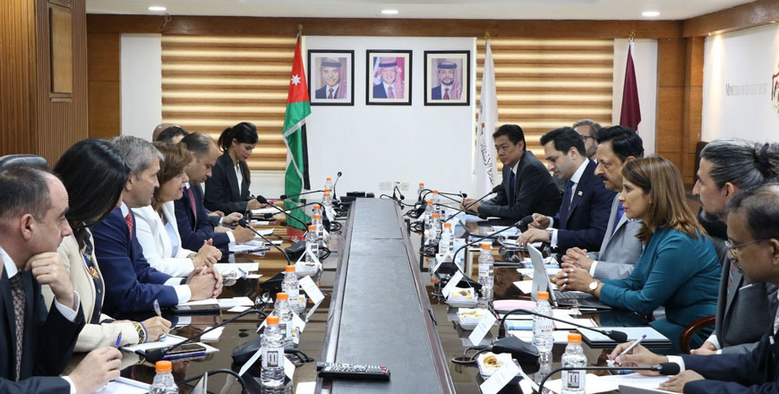   The meeting follows up on the meetings held by HRH Crown Prince Hussein Bin Abdullah in Singapore earlier this year (Photo courtesy of The Ministry if Investment)