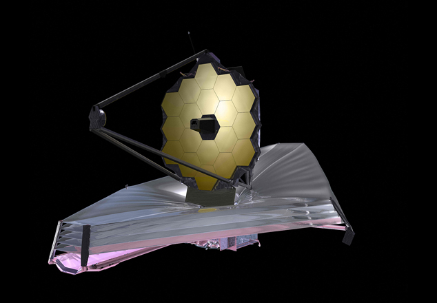  An artist’s rendition of the James Webb Space Telescope (AFP photo)