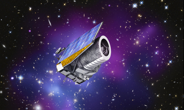 Artist concept shows ESA’s Euclid spacecraft (Photo courtesy of ESA/C. Carreau)