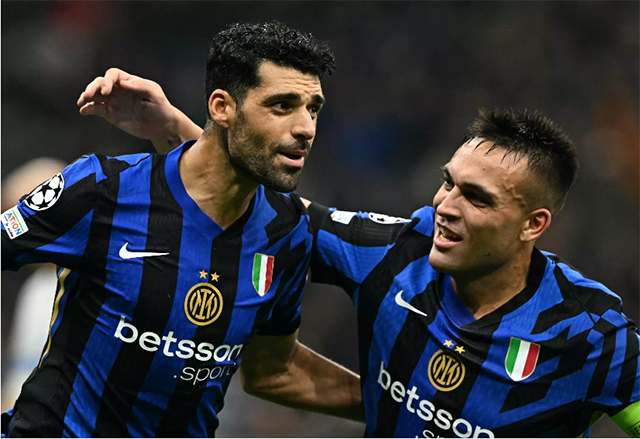 The return to form of Lautaro Martinez (right) in the last two matches augurs well for Inter Milan (AFP photo)
