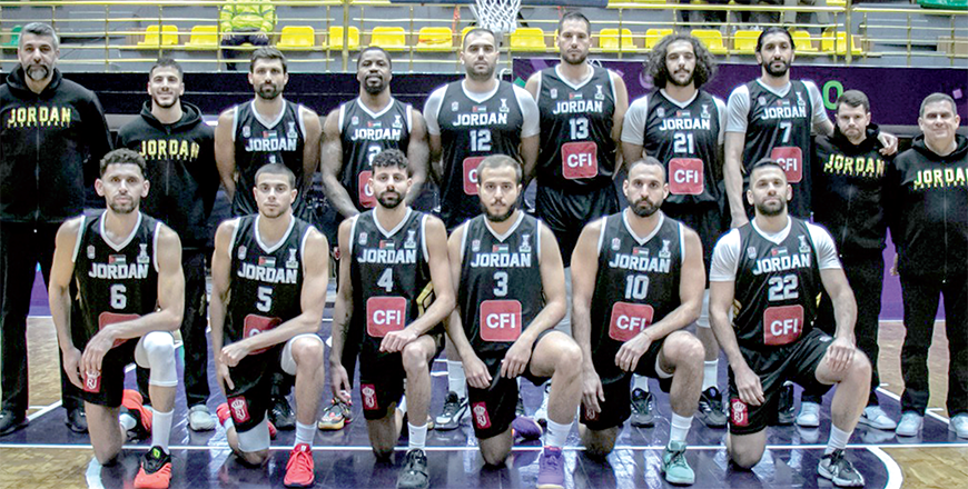 Jordan basketball squad finished on the top of its group with the maximal number of wins (Photo courtesy of Jordan Basketball Federation)