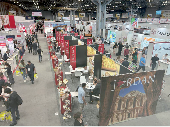 A view of Jordan’s pavilion at the Fancy Food Show in New York (Petra photo)