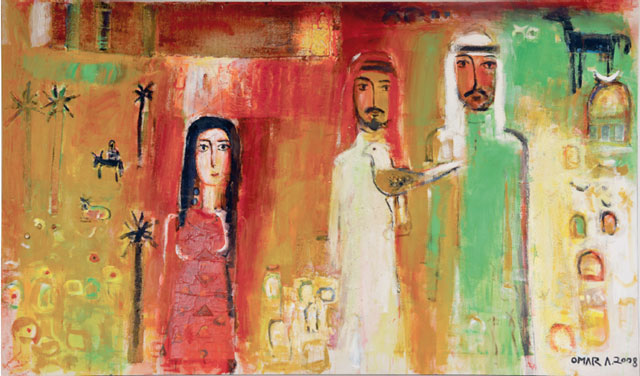The desire to see school students benefit from the educational power of art prompted the Lycée Français d'Amman to host a permanent art exhibition inside its buildings on Wednesday (Photo courtesy of Dar Al Anda)