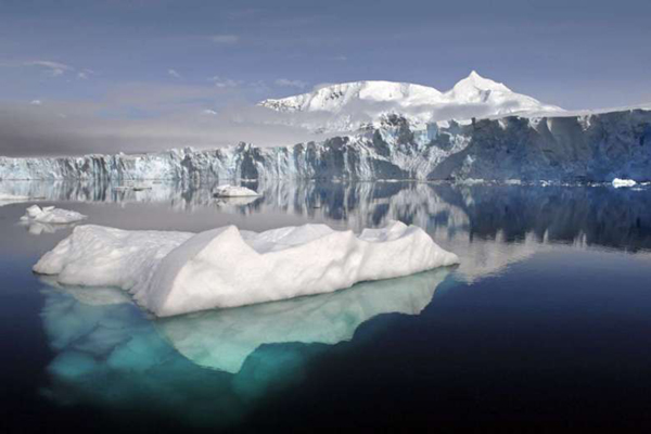 A rapidly melting glacier atop East Antarctica is on track to lift oceans and could soon pass a ‘tipping point’ of no return (Photo courtesy of the British Antarctic Survey)