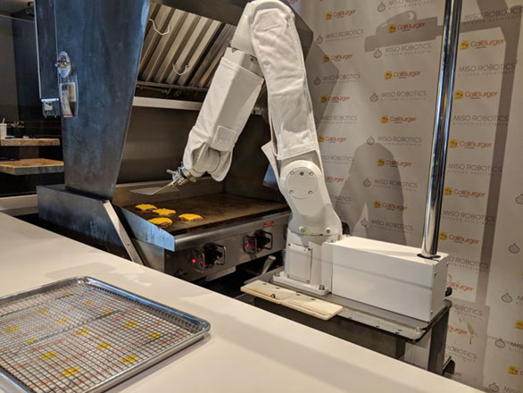  Flippy, the new burger flipping robot cooking at CaliBurger (Photo courtesy of USA Today/TNS)