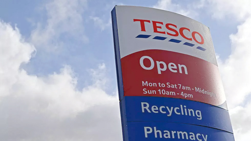 Tesco has decided to repay the British government for COVID-19 support it received after having weathered the pandemic  (AFP photo)