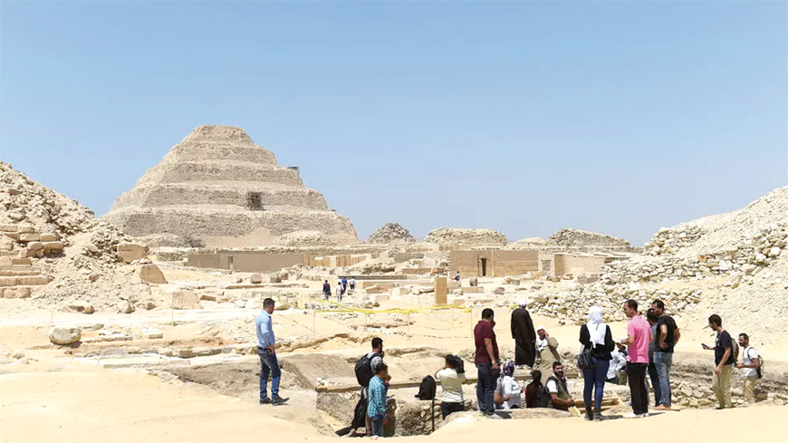 There has been a flurry of excavation in recent years in the Saqqara necropolis south of the Egyptian capital Cairo that have brought to light a trove of ancient treasures (AFP photo)