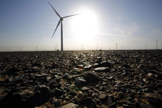 Wind turbines used to generate electricity are seen at a wind farm in Guazhou, 950km northwest of Lanzhou, Gansu province, September 15 (Reuters photo)