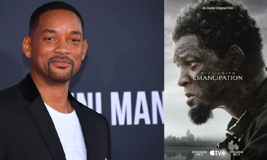 Will Smith will star in the Apple film ‘Emancipation’, set to be released in December (AFP photo)