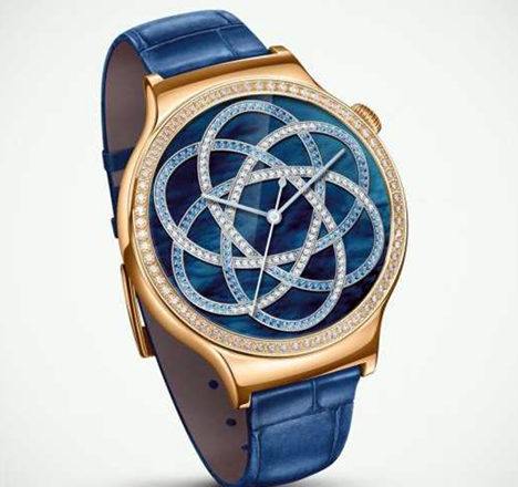  Huawei’s ‘The Jewel‘ smartwatch, made in collaboration with Swarovski, is aiming at the women’s premium segment (Photo courtesy of Huawei)